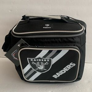 Las Vegas Raiders NFL 9 Can Square Igloo Bag Cooler NWT